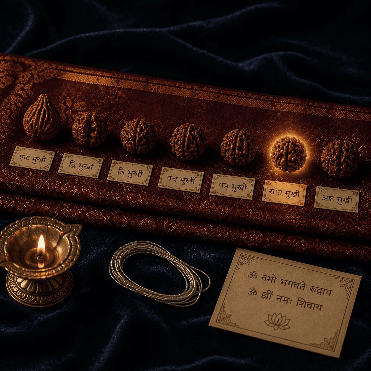 The Rudraksha aligned to your chart