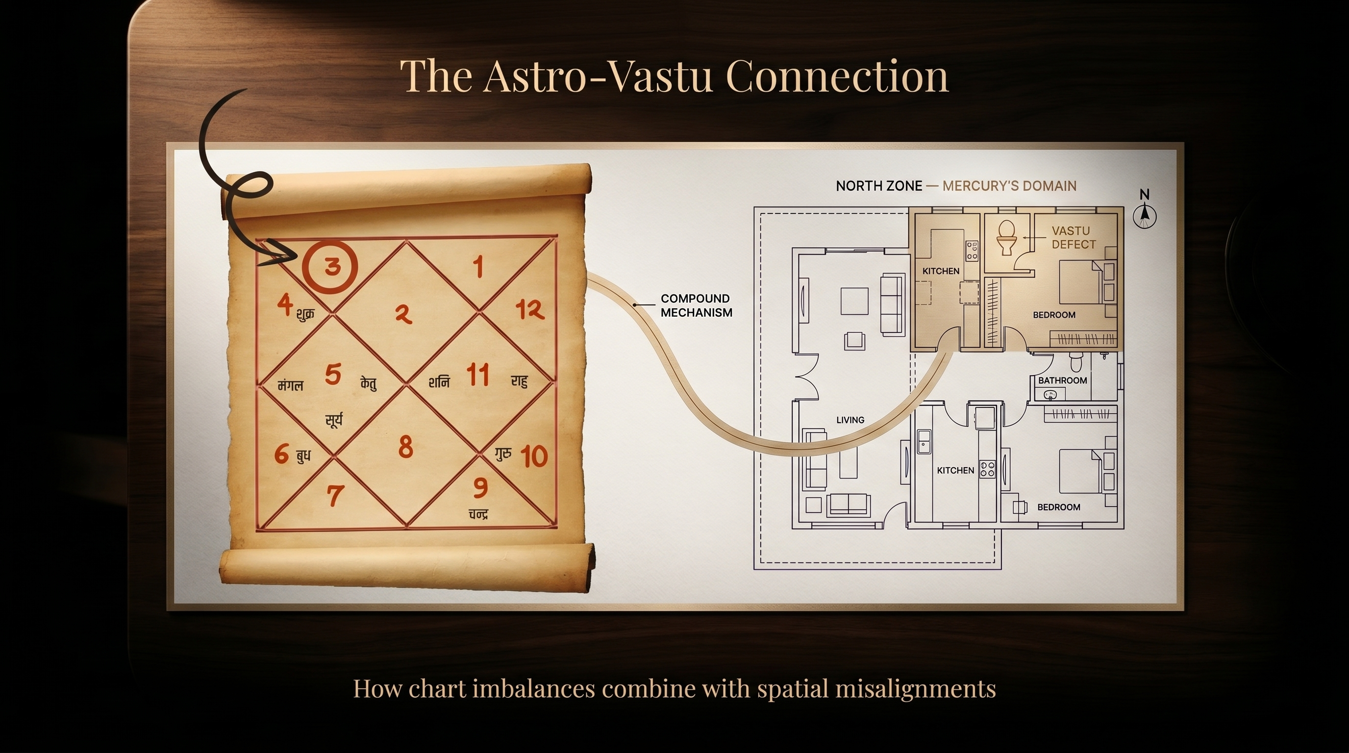 The Astro-Vastu Connection — chart and space as one integrated system